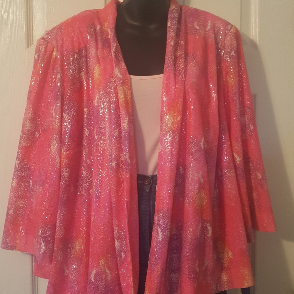 Nygard Pink Sequin Jacket/Bolero